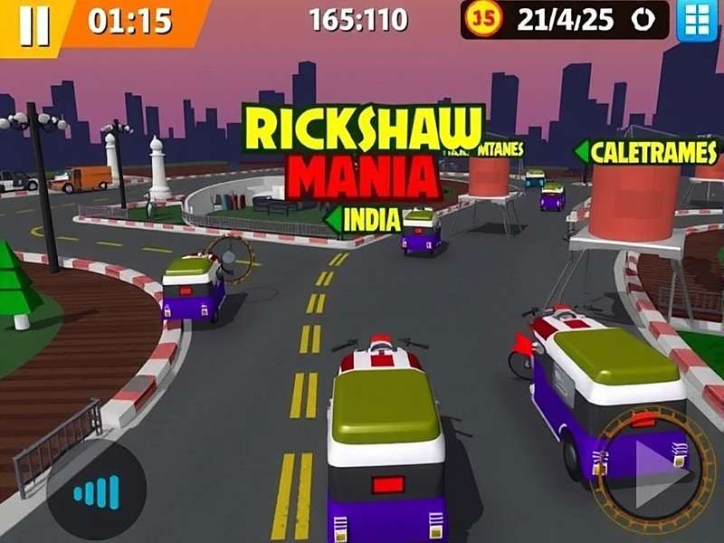 Rickshaw Mania India Main Gameplay Screenshot