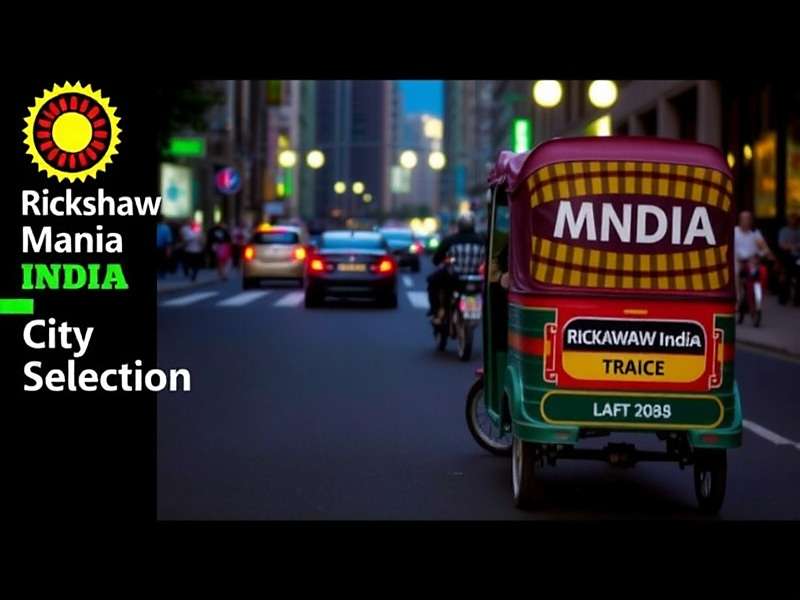 Rickshaw Mania India City Selection Screen